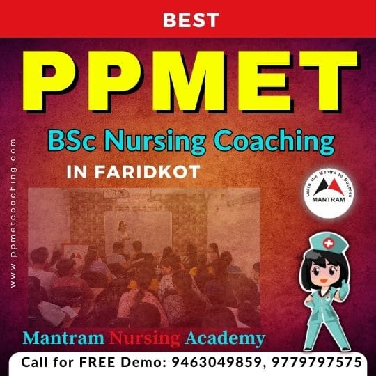 Best PPMET BSc Nursing Coaching in Faridkot